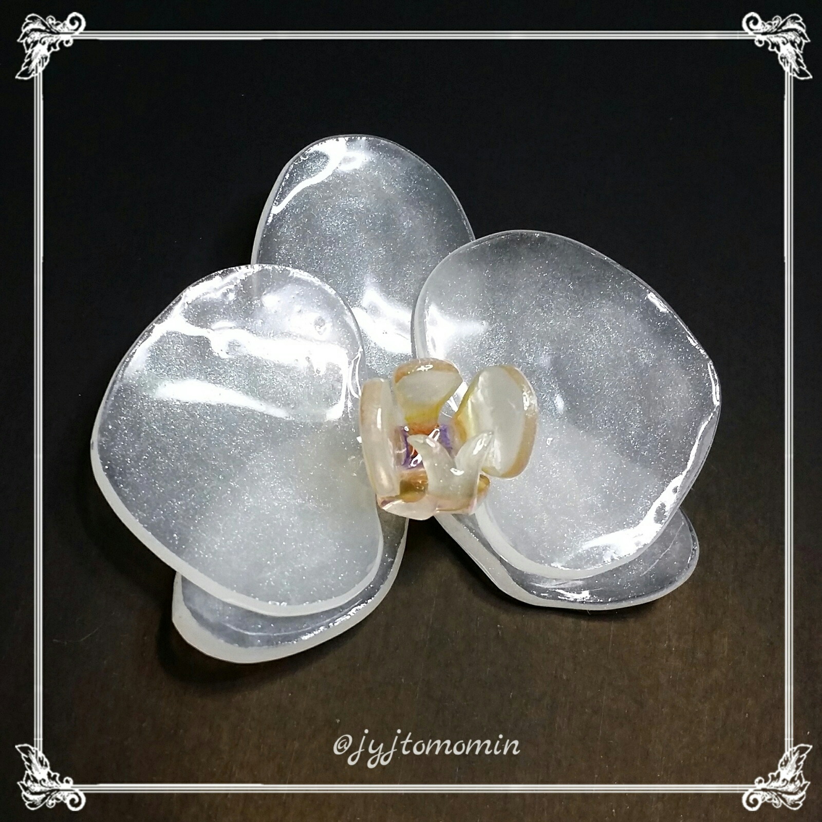 3dフラワー プラバン レジンで胡蝶蘭作り Uvレジンの作品紹介 Beauty Moon