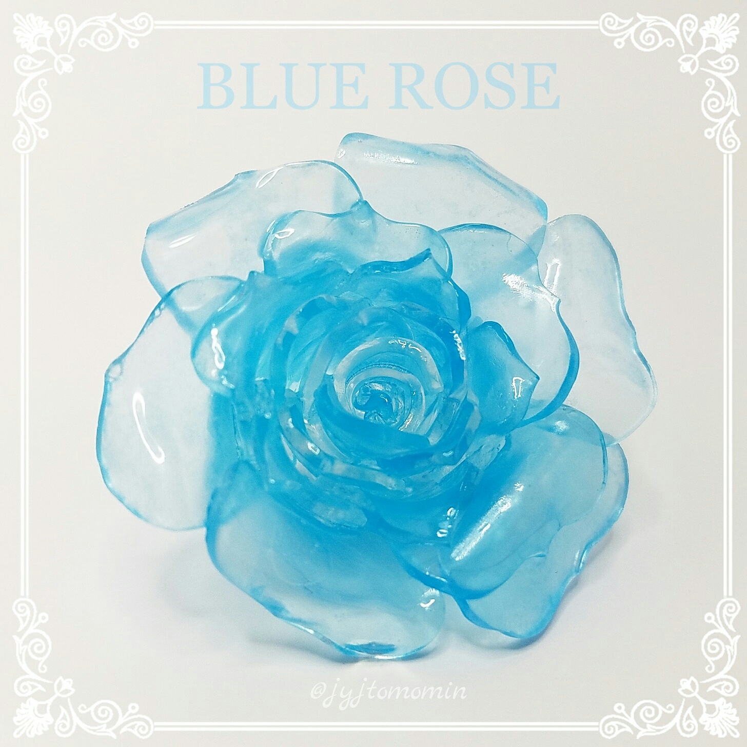 奇跡のバラ Blue Rose を咲かせたよ Uvレジンの作品紹介 Beauty Moon