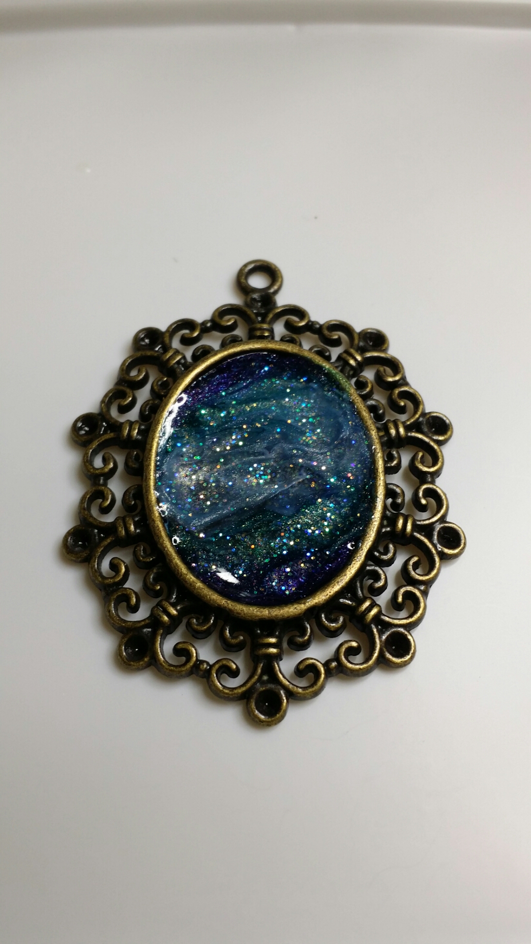 超簡単 マステを使った宇宙レジン Uvレジンの作品紹介 Beauty Moon