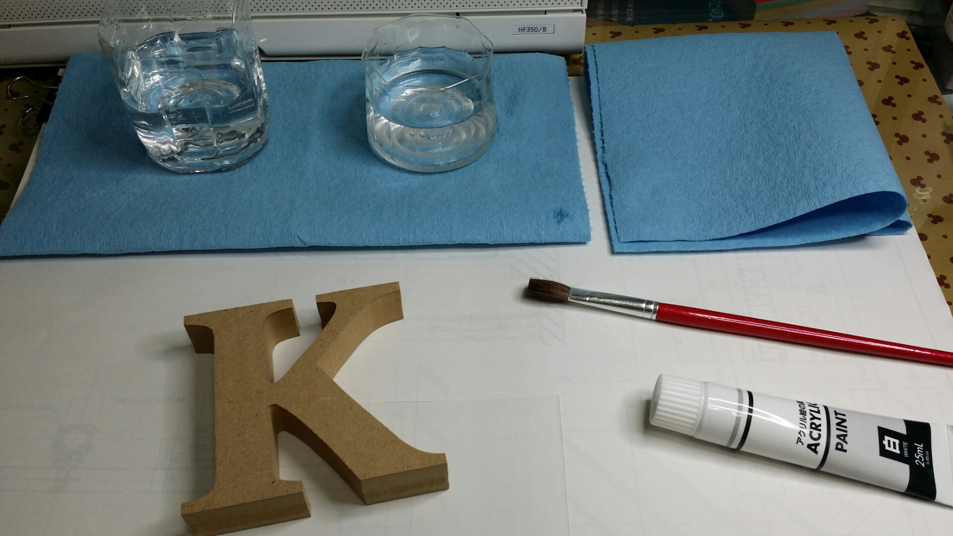 イニシャルオブジェを塗装してみたよ♪ : UVレジンの作品紹介～Beauty