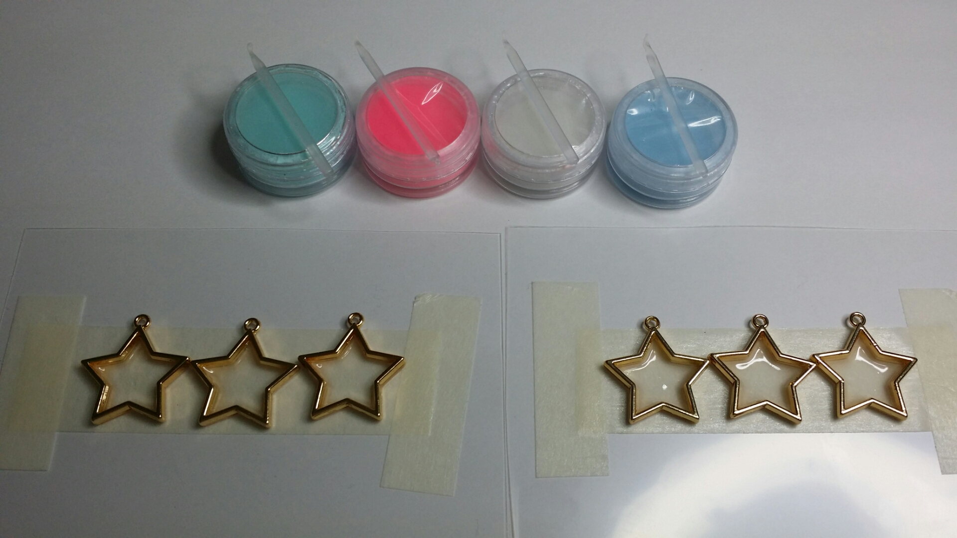 蓄光顔料入り 夜空に輝く虹色星 Uvレジンの作品紹介 Beauty Moon 蓄光顔料入り 夜空に輝く虹色星 Uvレジンの作品紹介 Beauty Moon