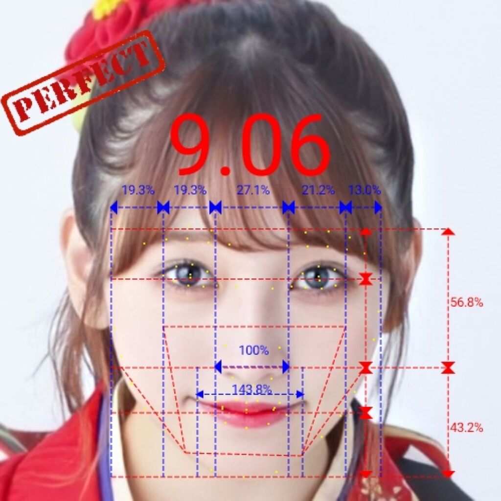 小ネタ 顔の黄金比というやつを図れるアプリをしてみた Hkt48まとめ いもまと いえーいよっぴ見てるー 小ネタ 顔の黄金比というやつを図れるアプリをしてみた Hkt48まとめ いもまと いえーいよっぴ見てるー