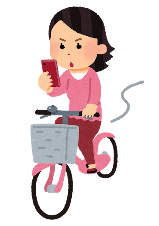 smartphone_jitensya_woman
