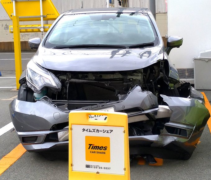 カーシェアの車がボコボコになって戻されてる くるまにあ速報