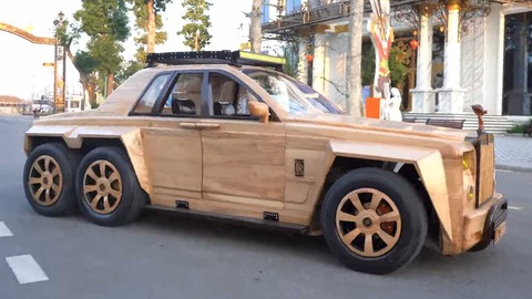 six-wheeled-wooden-rolls-royce-video