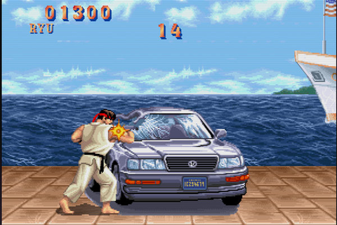 『ストリートファイターII』ボーナスステージの「破壊される車」がリアルサイズで完全再現！
