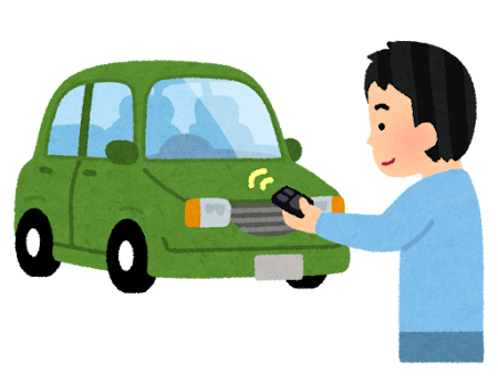 たまに車にキーの先向けてキーレス押してるババアやジジイいるじゃん？