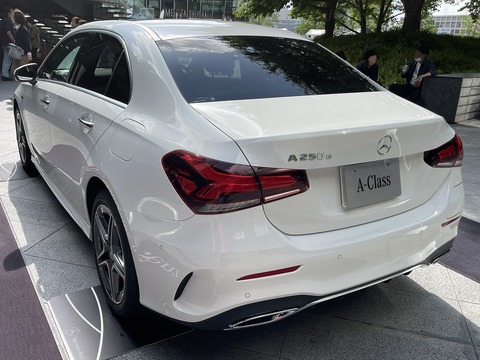 The_rearview_of_Mercedes-Benz_A_250_e_Sedan_(V177)