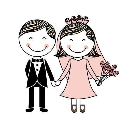 21287447-白い背景の上の結婚式のデザイン