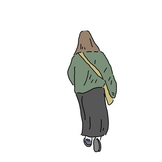 深夜に駅を出て自宅に歩いて帰っていたら、道の反対側から女性がこちらに渡ってきて、私の前約50センチを歩き出した。