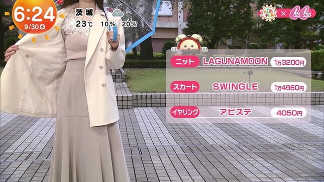 【画像】林佑香アナ ニットの胸元をはだける！！