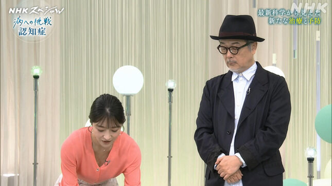 【画像】赤木野々花アナ 胸チラ、谷間チラ！！【GIF動画あり】