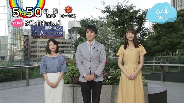 【画像】今日の尾崎里紗さんと徳島えりかさんと團遥香さんと貴島明日香さん　6.4