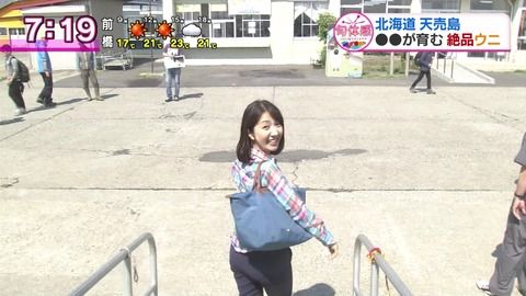 NHK保里小百合アナのお尻が相変わらずデカい。