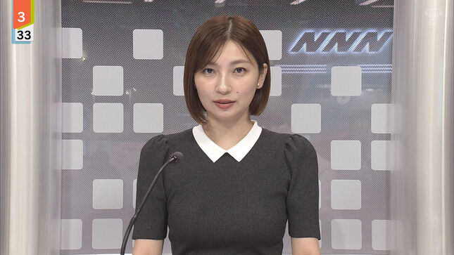 【画像】畑下由佳アナ ピチピチのニットで胸を強調してしまう！！