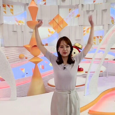 【画像】井上清華アナ ニットで羽ばたいて胸がくっきり！！【GIF動画あり】