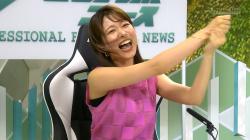 海老原優香　腋チラ 　プロ野球ニュース2022　２２０８１８