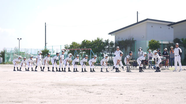 荘原スポーツ少年団チームメンバー全員整列