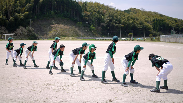 城東グリーンソックス整列