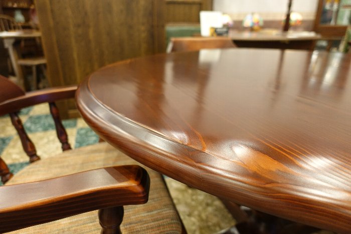 飛騨産業・FRONTIERダイニング5点セット・PF340WPを展示品入れ替えの