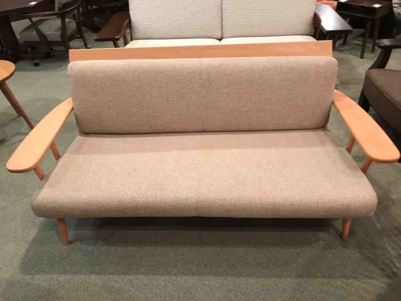 飛騨　キツツキ　TUGUMI ソファ　ツグミ　2P 美品！ ナチュラルな木枠のソファ・TUGUMI(ツグミ)・飛騨産業 : 住賓館(じゅう