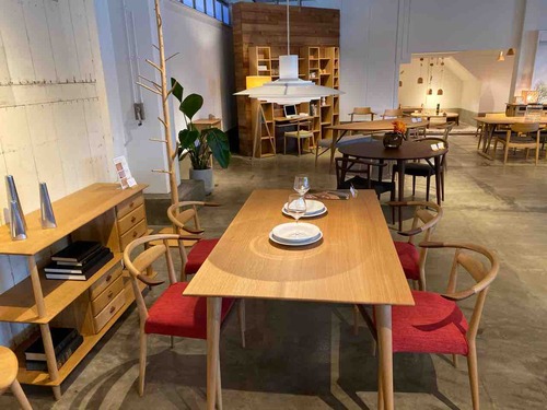 飛騨高山 日進木工 ホワイトウッドシリーズ ローテーブル-