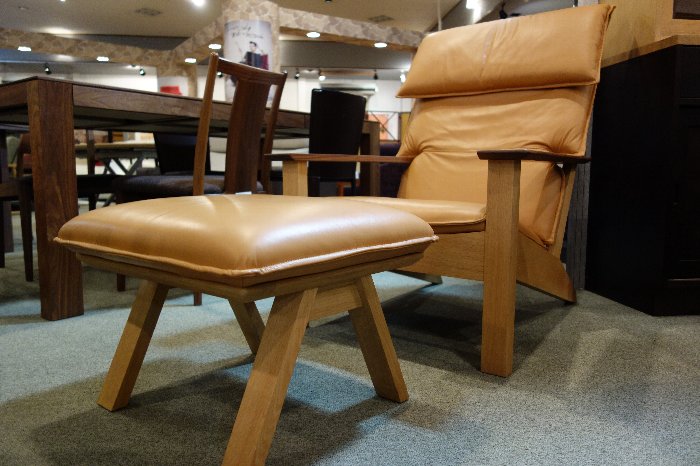 柏木工OAKSTUDIOイージーチェアIC51オットマンlC52