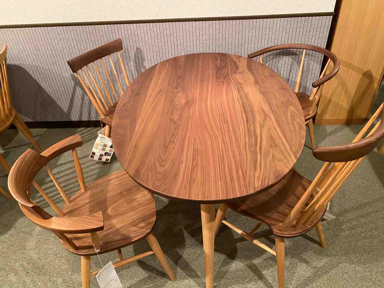 柏木工 高山ウッドワークス ダイニングテーブル ウォールナット&オーク