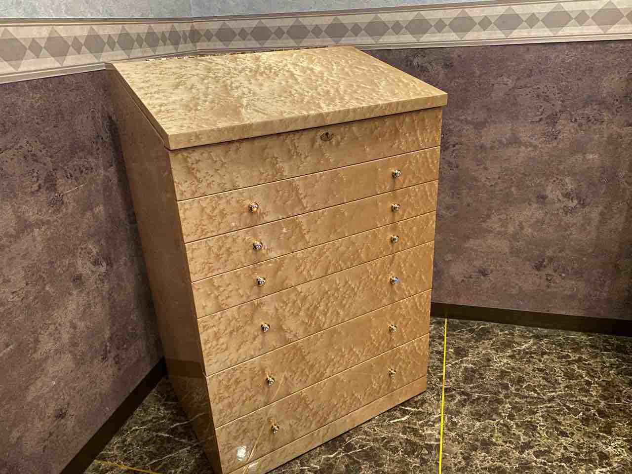 モリカネ・バーズアイメープルミガキ仕様のジュエリーチェスト