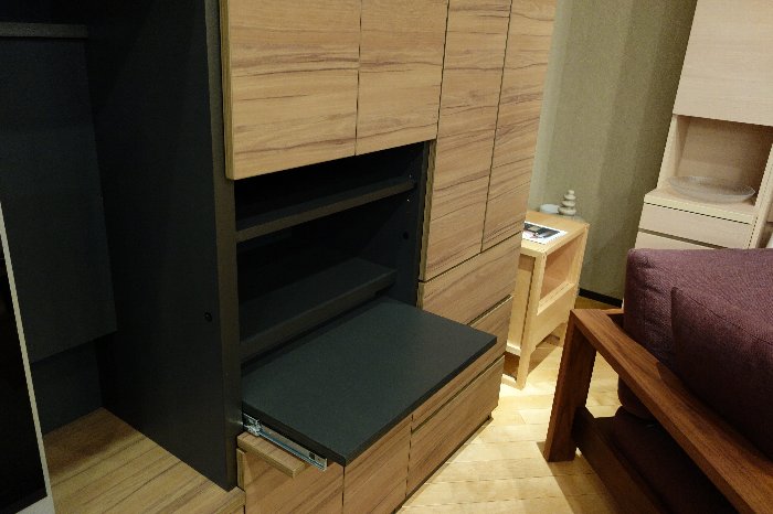 すえ木工の壁面収納・MG ver. 2を展示 : 住賓館(じゅうひんかん)ブログ