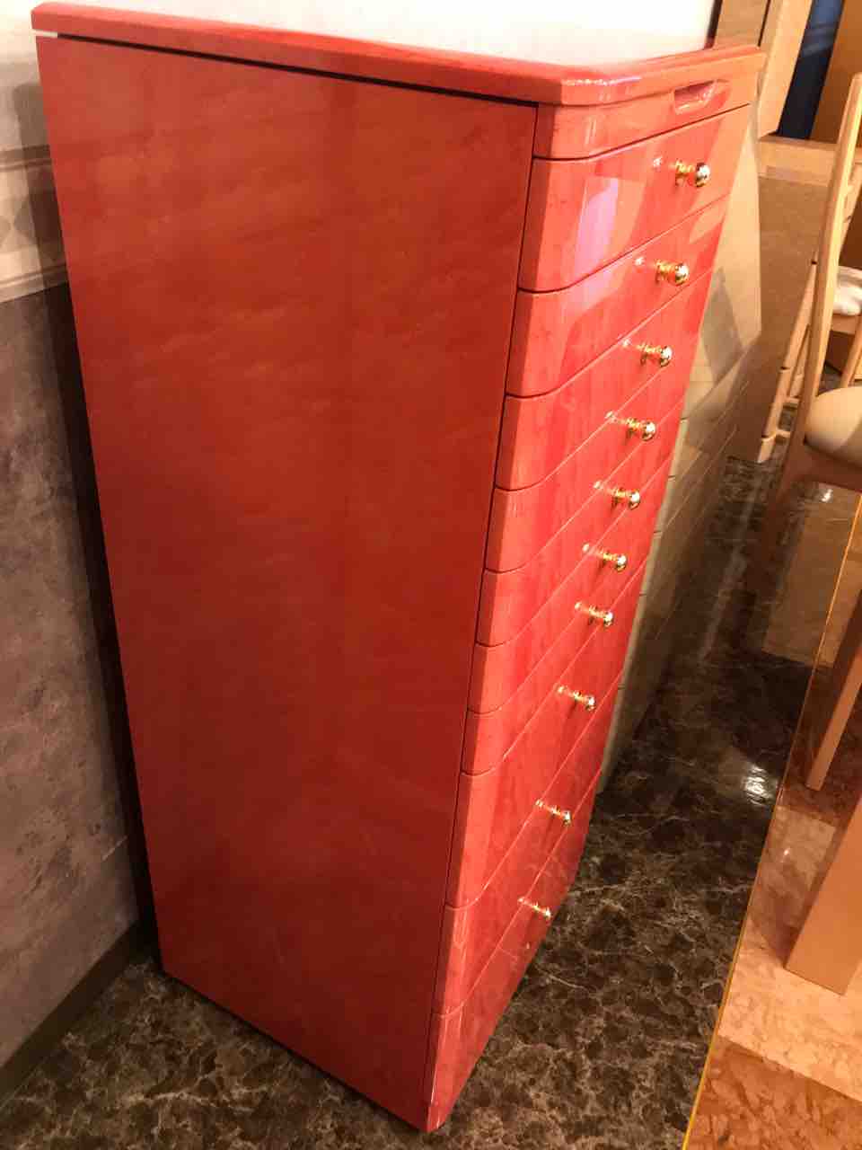 かわいいバーズアイメープルのジュエリーチェストが再入荷しました