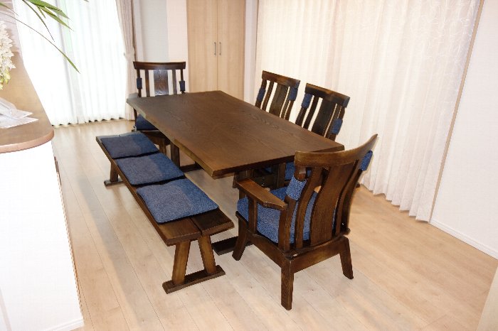 I133\" We DO Style 和風ダイニングセット 藍花 W1600 藍花-ダイニングセット｜WeDOStyle（ウィドゥ・スタイル）公式サイト