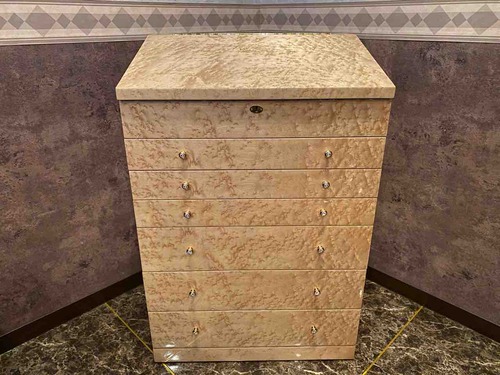 モリカネ・バーズアイメープルミガキ仕様のジュエリーチェスト