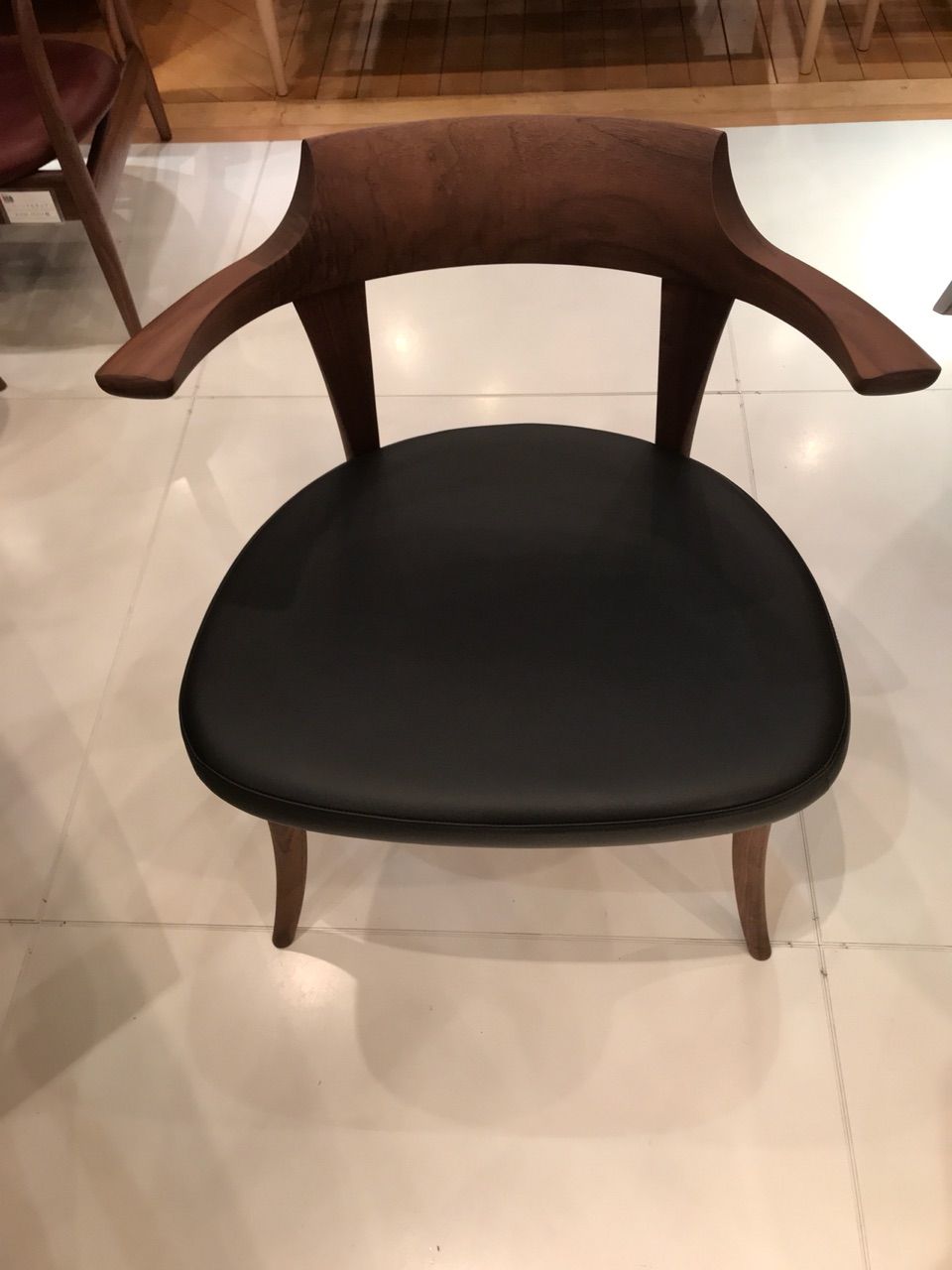 らくよう工芸 飛騨家具 ダイニングチェア チェア 座面広め