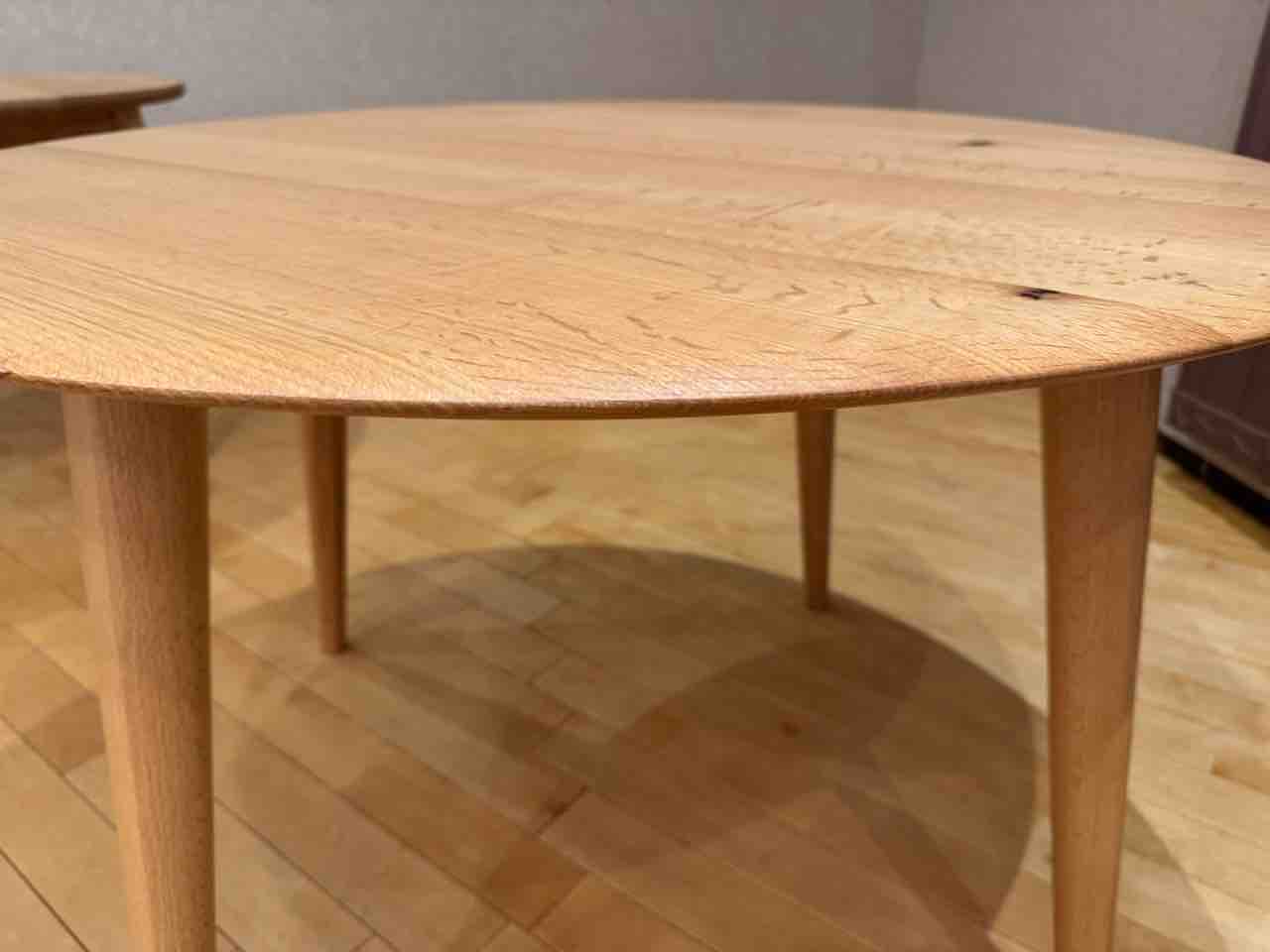 柏木工・PROTEAオーダーテーブル・ラウンド天板・むくり面 : 住賓館