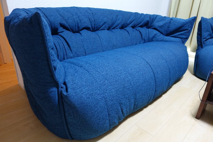 ligne roset・ソファ・ブリガンタン3Pの張り替えメンテナンス完了 : 住