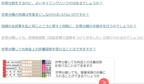 住民票　世帯分離　相談事例