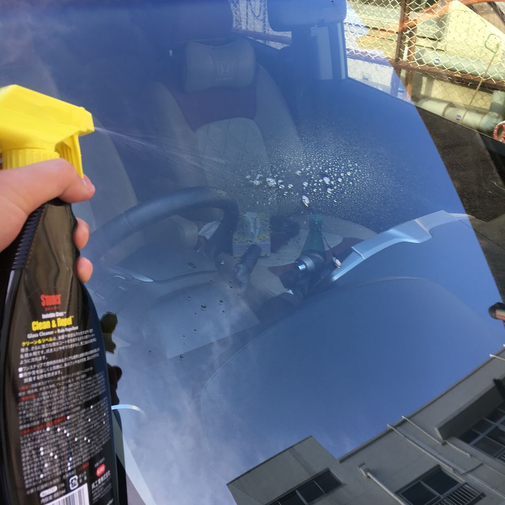 マヂか プロからの信頼度全米no 1 車のガラスを超簡単に綺麗にし 撥水効果をもたらすクリーン リペルを試したよん 汚れれば汚れるほどワクワクする洗車マニア Taipanchi のブログ