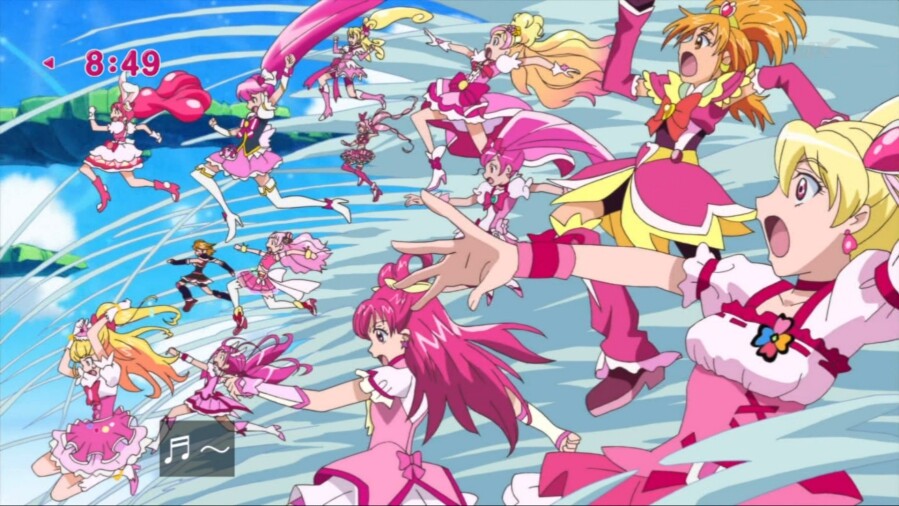 歴代プリキュアのモチーフ きゅありぽーと 歴代プリキュアのモチーフ きゅありぽーと