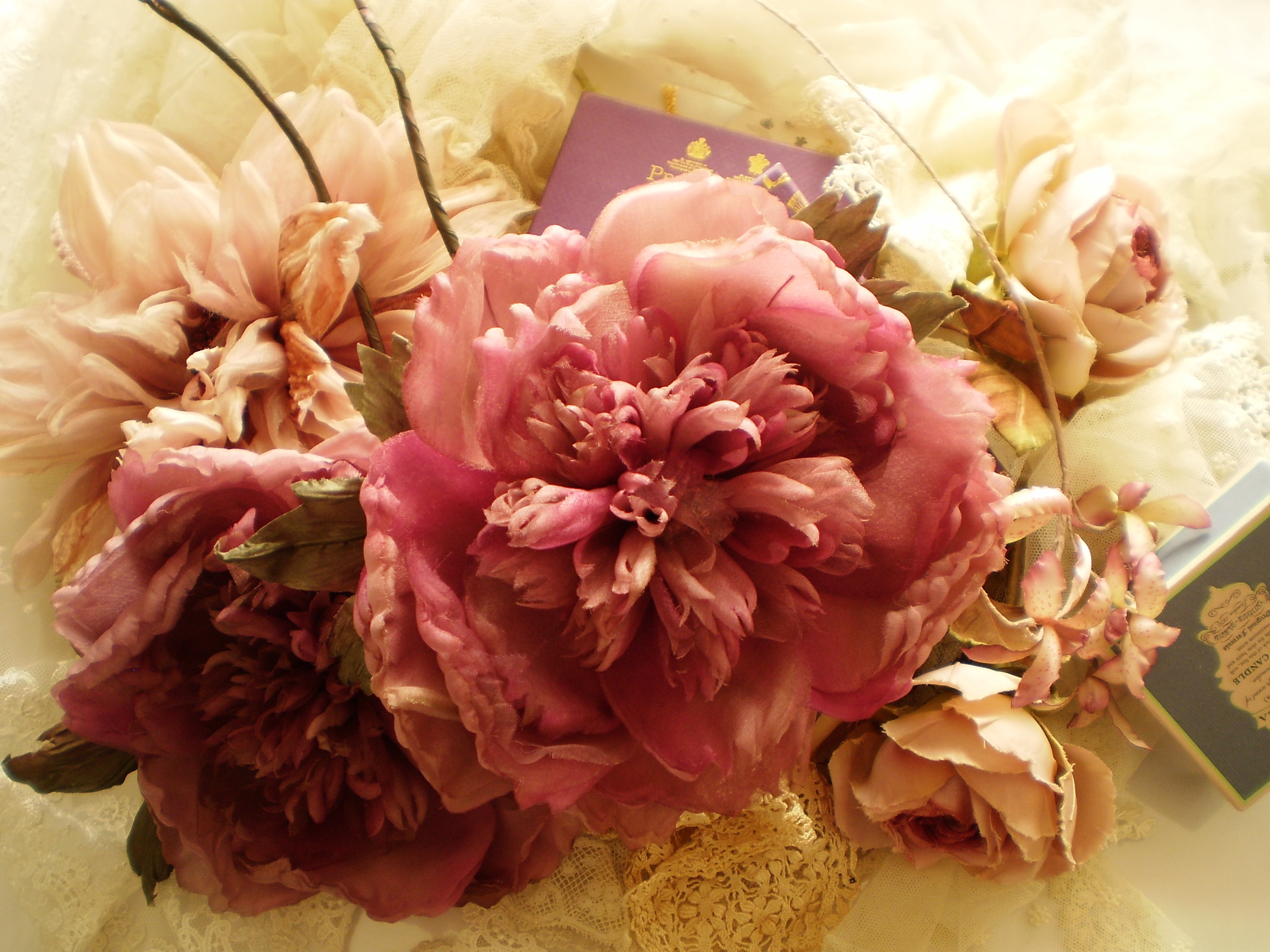 芍薬 Peony 布で作る花日記