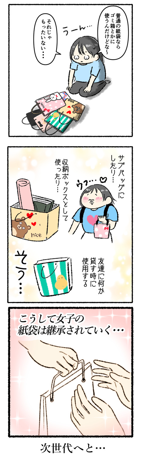 紙袋が増えていく2