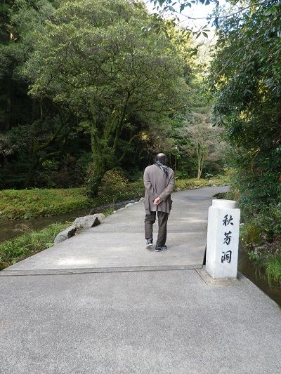 洞窟への小道
