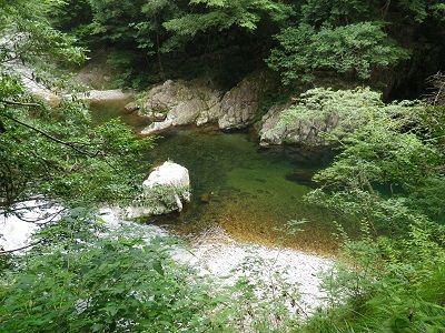 ゆっくり流れる
