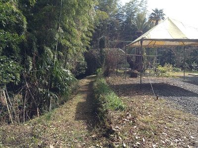 無くなった竹垣