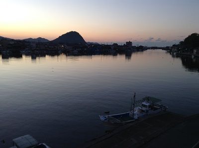 部屋からの夕暮れ