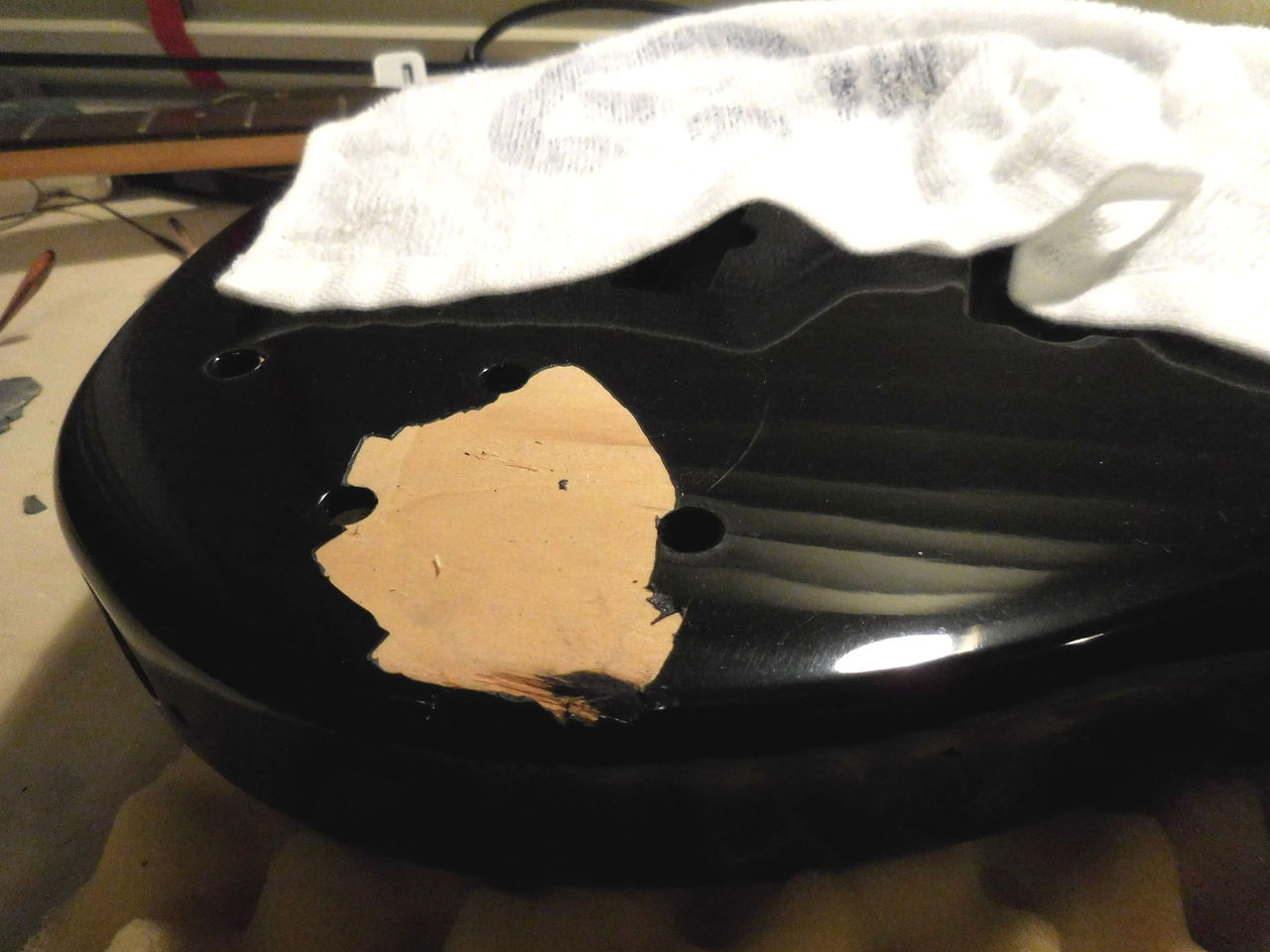 ベースギター再生 塗装はがし アイロン式 K Noshiのblog