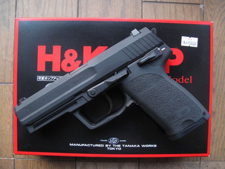 タナカ製USPブローバックガスガン HWブラック 説明書付き タナカ】H&K USP HW