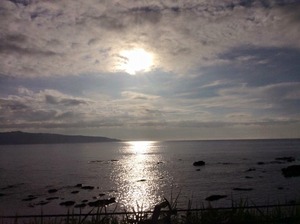 寿都の海と太陽