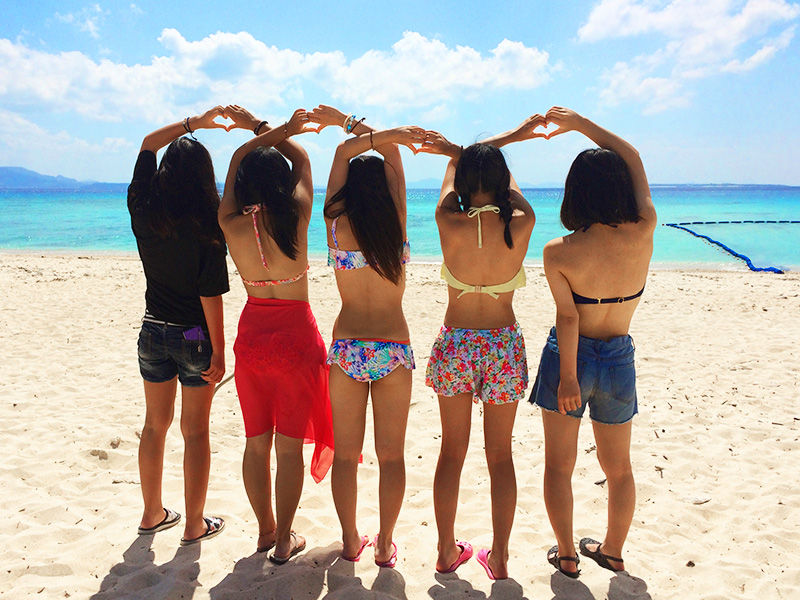 伊江ビーチは まだかき氷が似合う季節 伊江島日和 沖縄の島生活ブログ