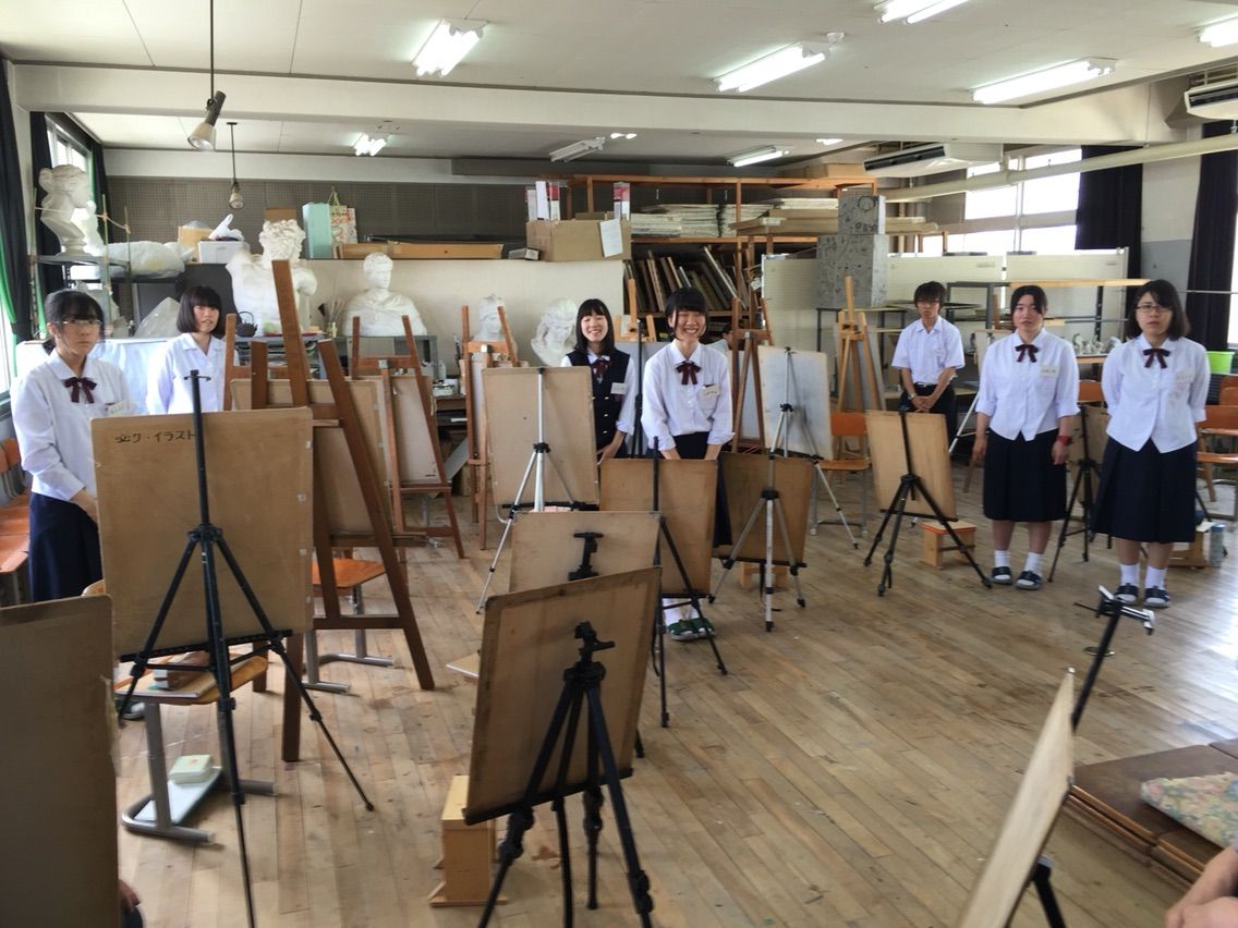 今年も母校美術室でモデルさんを描いてきました えかきの思考